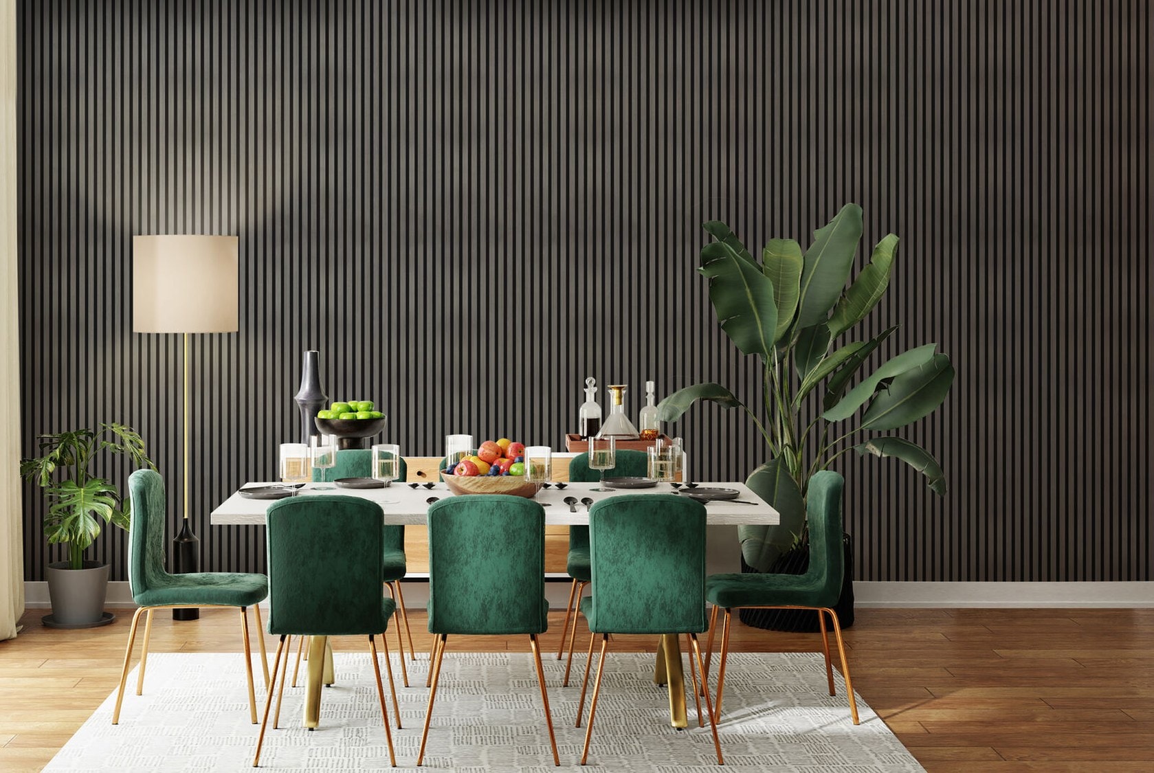 Grey Oak acoustic wood slat wall panel stocked in Alpharetta