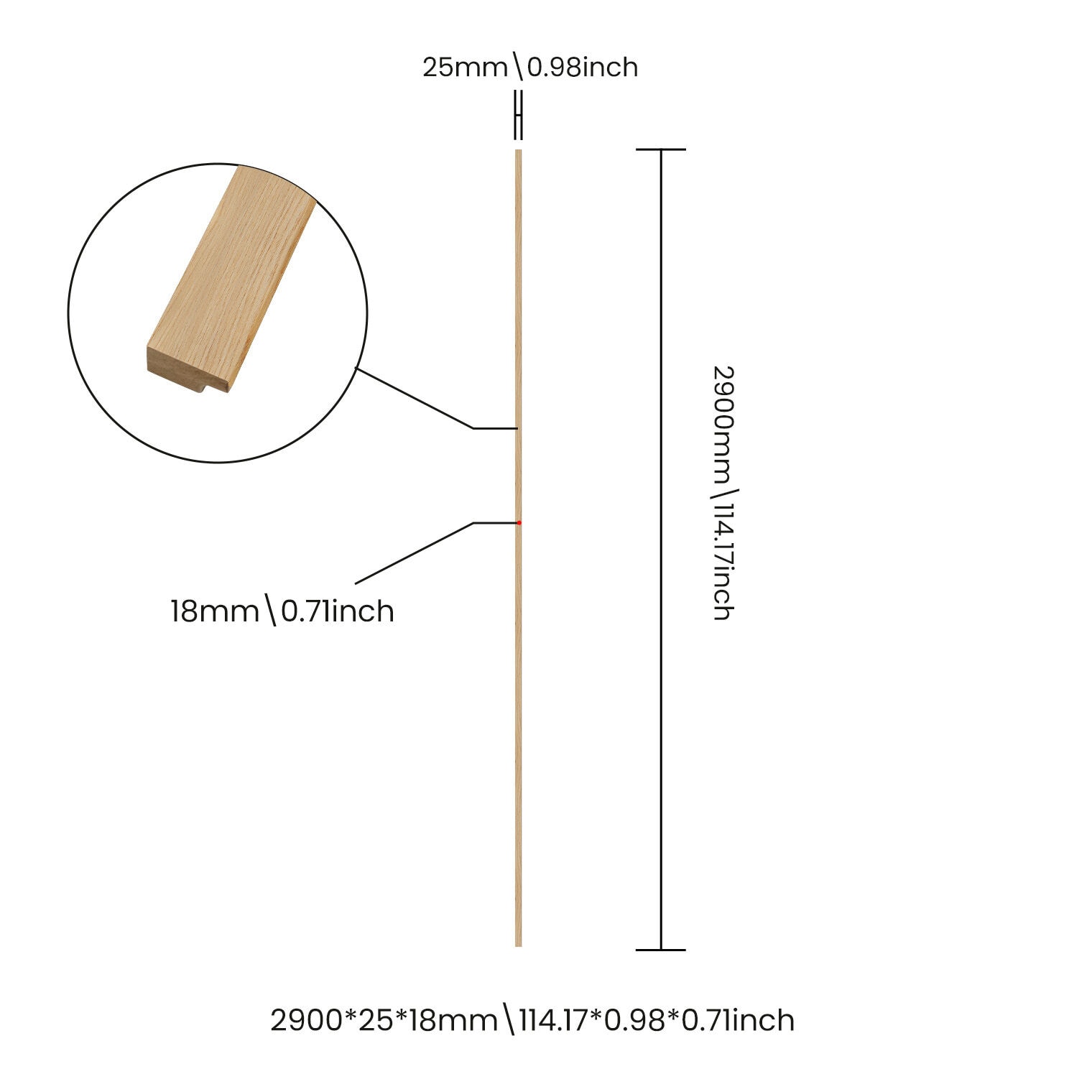 A finished edge, not a raw cut